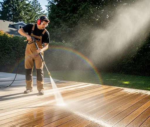 how to deep clean with pressure washing