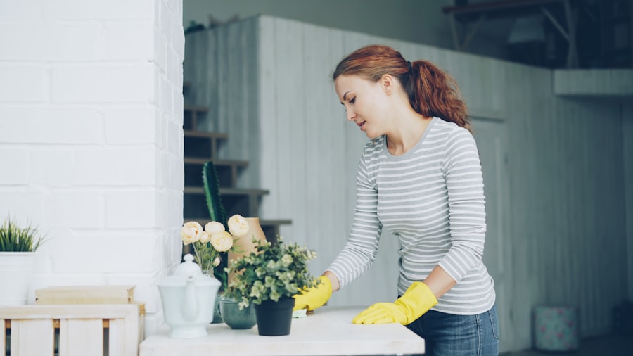 Photo professional cleaning 
